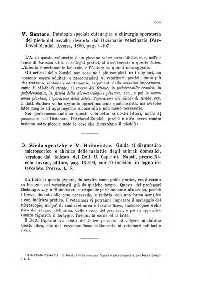 La clinica veterinaria rivista di medicina e chirurgia pratica degli animali domestici