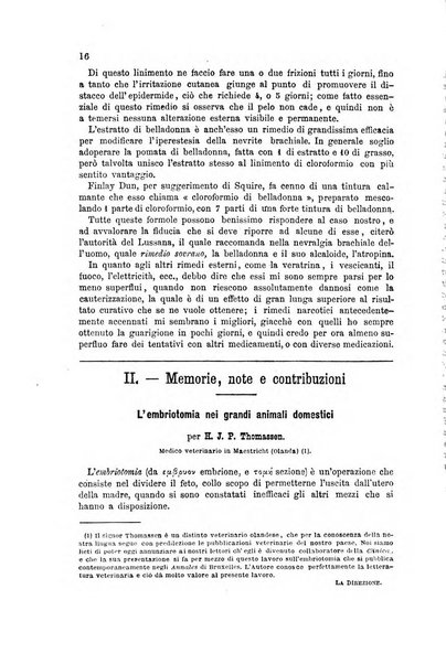 La clinica veterinaria rivista di medicina e chirurgia pratica degli animali domestici