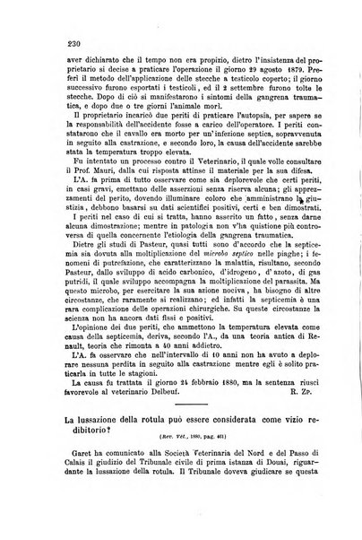 La clinica veterinaria rivista di medicina e chirurgia pratica degli animali domestici