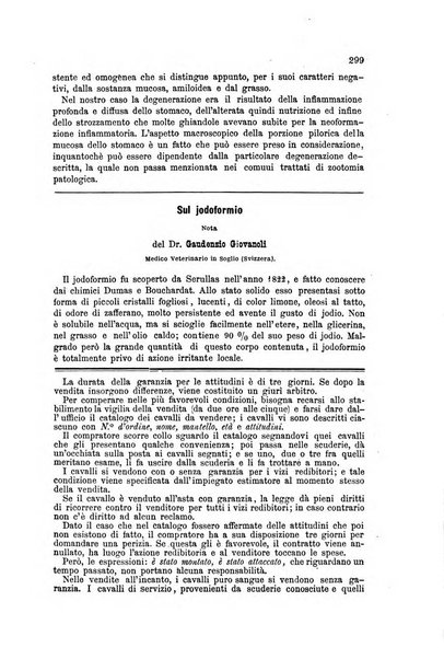 La clinica veterinaria rivista di medicina e chirurgia pratica degli animali domestici