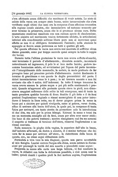 La clinica veterinaria rivista di medicina e chirurgia pratica degli animali domestici