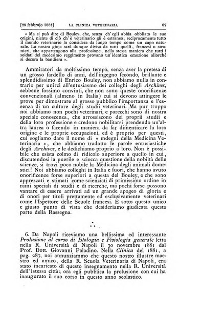 La clinica veterinaria rivista di medicina e chirurgia pratica degli animali domestici