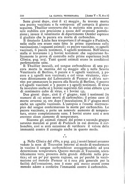 La clinica veterinaria rivista di medicina e chirurgia pratica degli animali domestici