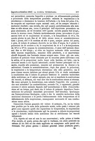 La clinica veterinaria rivista di medicina e chirurgia pratica degli animali domestici