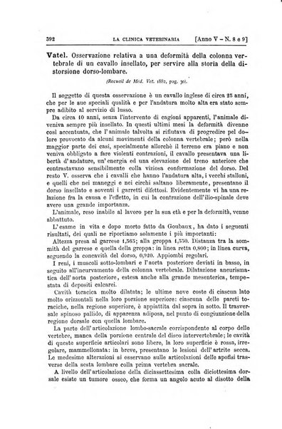 La clinica veterinaria rivista di medicina e chirurgia pratica degli animali domestici