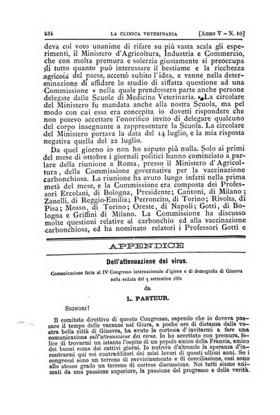 La clinica veterinaria rivista di medicina e chirurgia pratica degli animali domestici