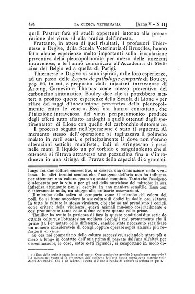 La clinica veterinaria rivista di medicina e chirurgia pratica degli animali domestici