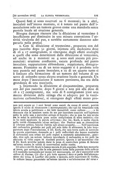 La clinica veterinaria rivista di medicina e chirurgia pratica degli animali domestici