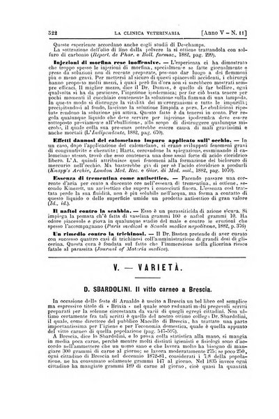 La clinica veterinaria rivista di medicina e chirurgia pratica degli animali domestici