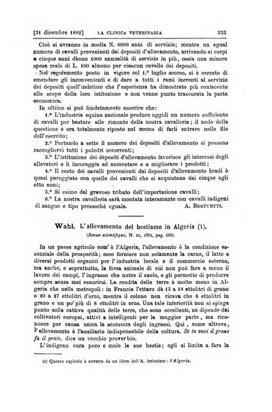 La clinica veterinaria rivista di medicina e chirurgia pratica degli animali domestici