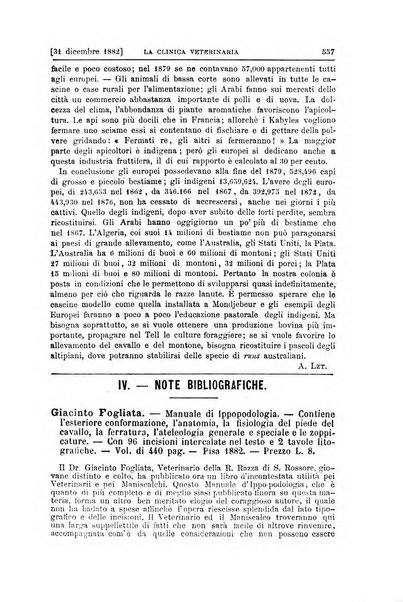 La clinica veterinaria rivista di medicina e chirurgia pratica degli animali domestici