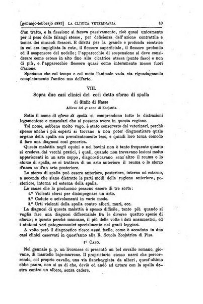 La clinica veterinaria rivista di medicina e chirurgia pratica degli animali domestici