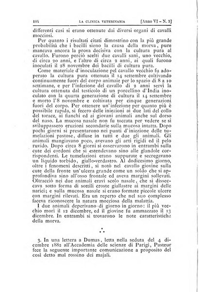 La clinica veterinaria rivista di medicina e chirurgia pratica degli animali domestici