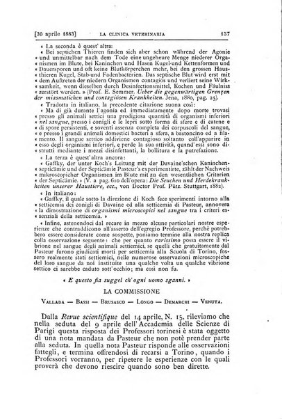 La clinica veterinaria rivista di medicina e chirurgia pratica degli animali domestici