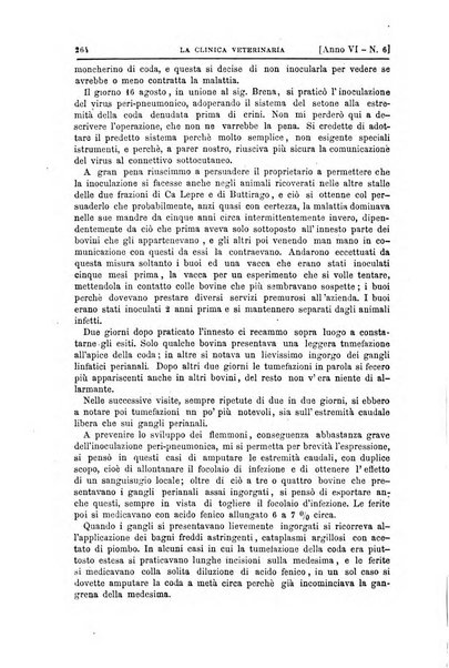 La clinica veterinaria rivista di medicina e chirurgia pratica degli animali domestici