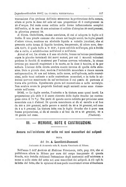 La clinica veterinaria rivista di medicina e chirurgia pratica degli animali domestici