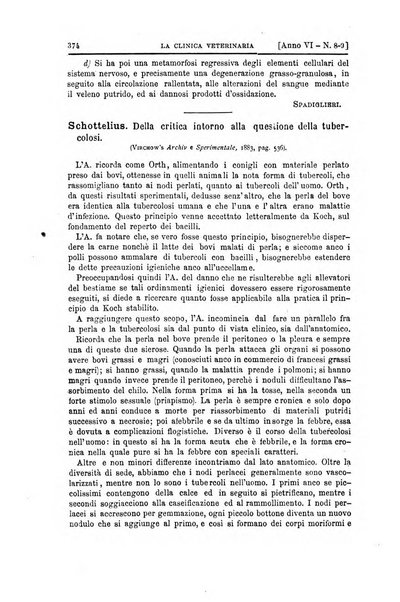 La clinica veterinaria rivista di medicina e chirurgia pratica degli animali domestici