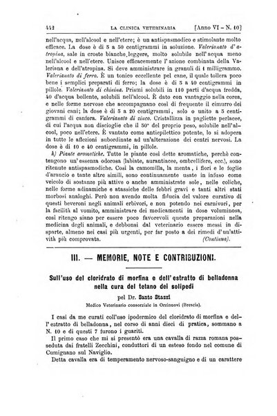 La clinica veterinaria rivista di medicina e chirurgia pratica degli animali domestici