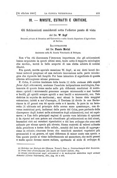 La clinica veterinaria rivista di medicina e chirurgia pratica degli animali domestici