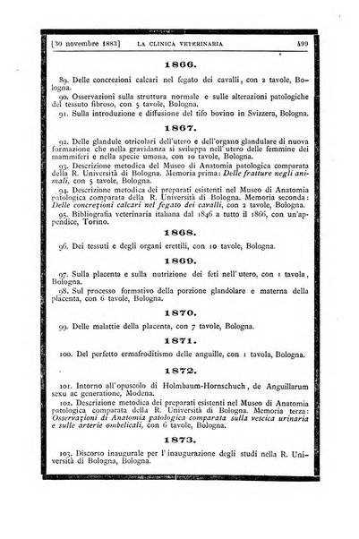 La clinica veterinaria rivista di medicina e chirurgia pratica degli animali domestici