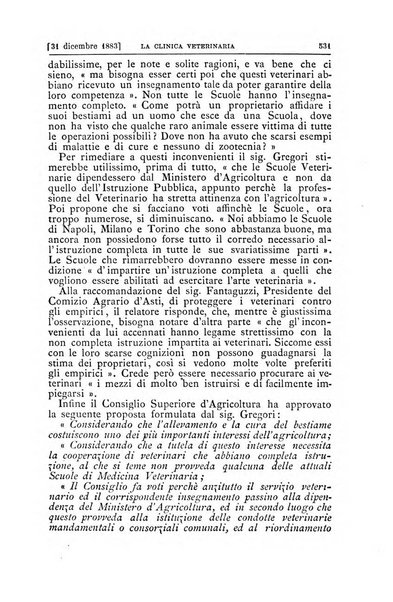 La clinica veterinaria rivista di medicina e chirurgia pratica degli animali domestici