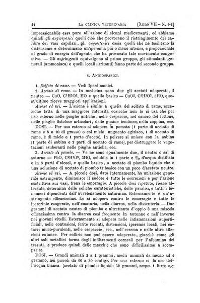 La clinica veterinaria rivista di medicina e chirurgia pratica degli animali domestici