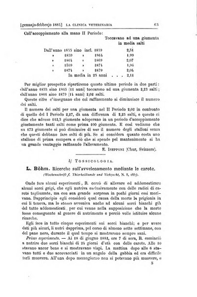 La clinica veterinaria rivista di medicina e chirurgia pratica degli animali domestici