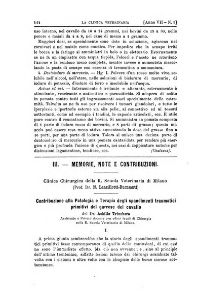 La clinica veterinaria rivista di medicina e chirurgia pratica degli animali domestici