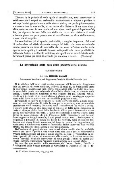 La clinica veterinaria rivista di medicina e chirurgia pratica degli animali domestici