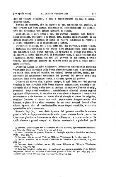 La clinica veterinaria rivista di medicina e chirurgia pratica degli animali domestici