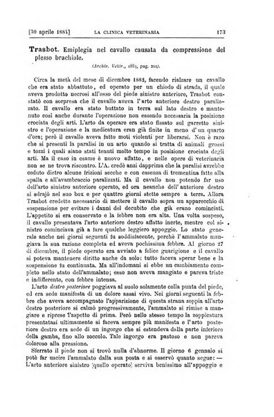 La clinica veterinaria rivista di medicina e chirurgia pratica degli animali domestici