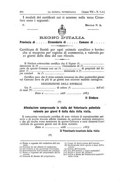 La clinica veterinaria rivista di medicina e chirurgia pratica degli animali domestici