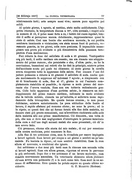 La clinica veterinaria rivista di medicina e chirurgia pratica degli animali domestici