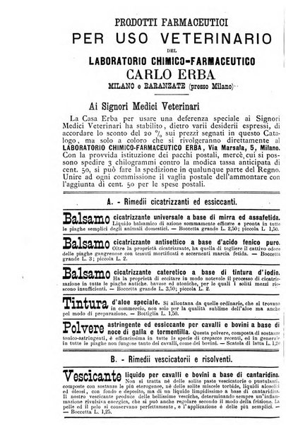 La clinica veterinaria rivista di medicina e chirurgia pratica degli animali domestici