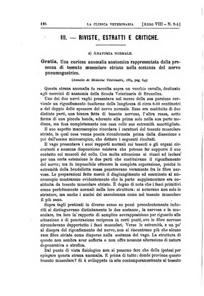 La clinica veterinaria rivista di medicina e chirurgia pratica degli animali domestici