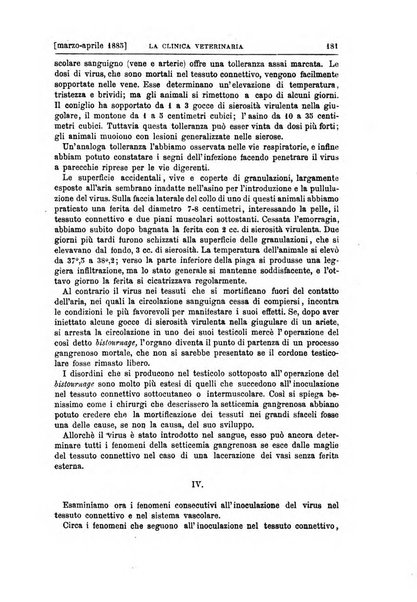 La clinica veterinaria rivista di medicina e chirurgia pratica degli animali domestici