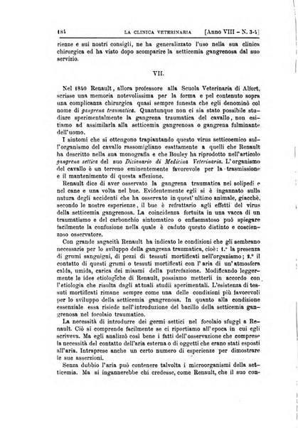 La clinica veterinaria rivista di medicina e chirurgia pratica degli animali domestici