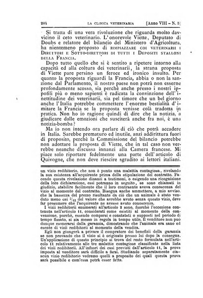 La clinica veterinaria rivista di medicina e chirurgia pratica degli animali domestici