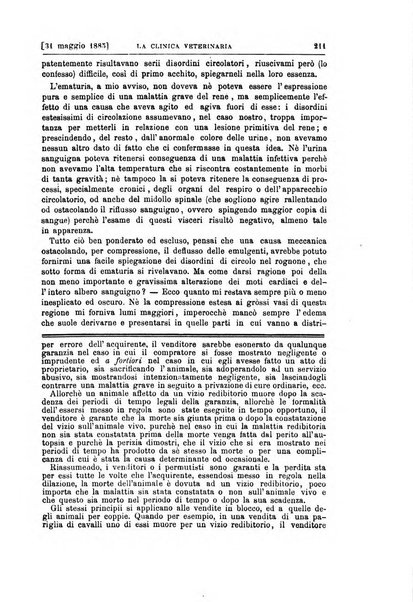 La clinica veterinaria rivista di medicina e chirurgia pratica degli animali domestici