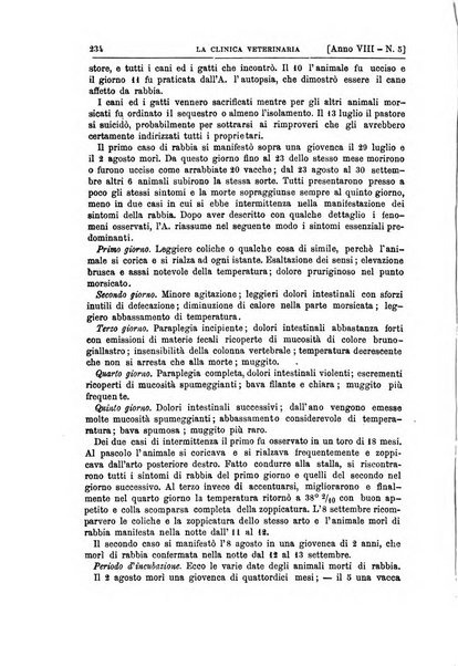 La clinica veterinaria rivista di medicina e chirurgia pratica degli animali domestici