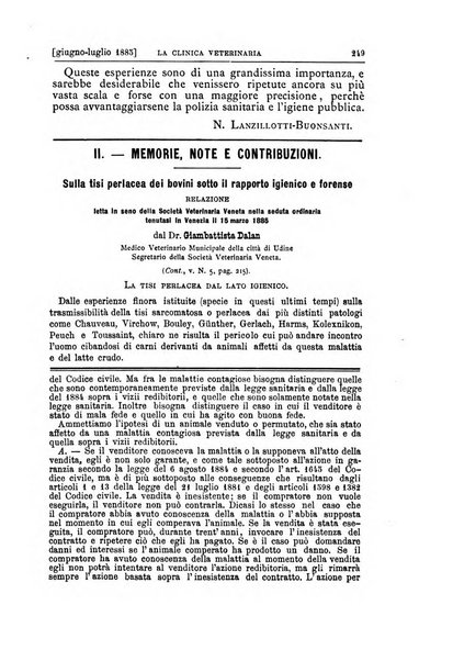 La clinica veterinaria rivista di medicina e chirurgia pratica degli animali domestici