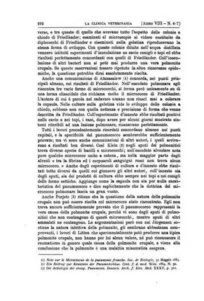 La clinica veterinaria rivista di medicina e chirurgia pratica degli animali domestici