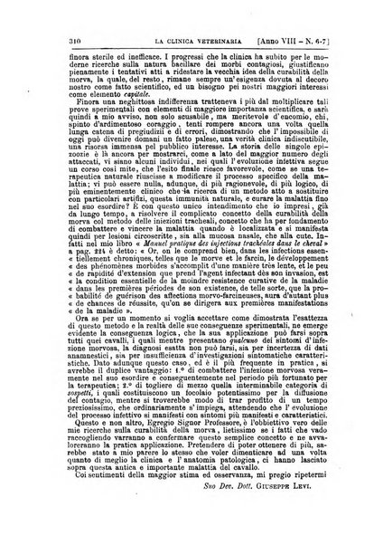 La clinica veterinaria rivista di medicina e chirurgia pratica degli animali domestici