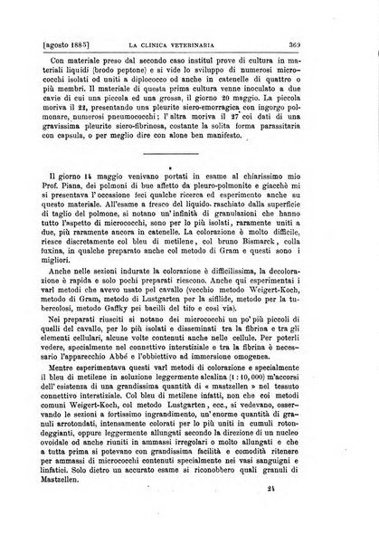 La clinica veterinaria rivista di medicina e chirurgia pratica degli animali domestici