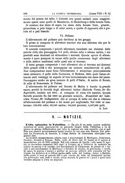 La clinica veterinaria rivista di medicina e chirurgia pratica degli animali domestici