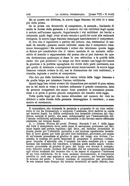 La clinica veterinaria rivista di medicina e chirurgia pratica degli animali domestici