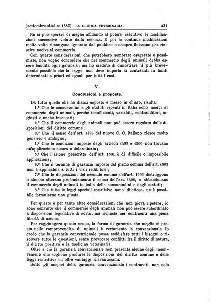 La clinica veterinaria rivista di medicina e chirurgia pratica degli animali domestici