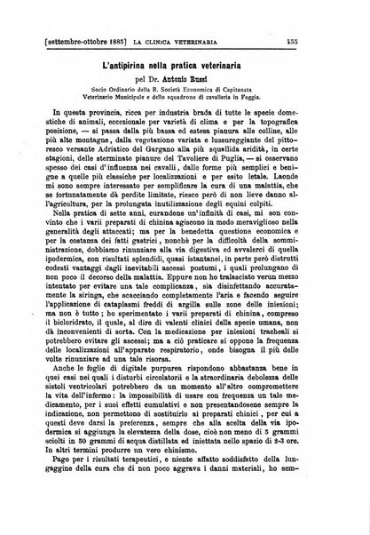 La clinica veterinaria rivista di medicina e chirurgia pratica degli animali domestici