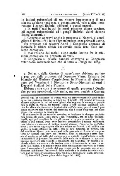 La clinica veterinaria rivista di medicina e chirurgia pratica degli animali domestici