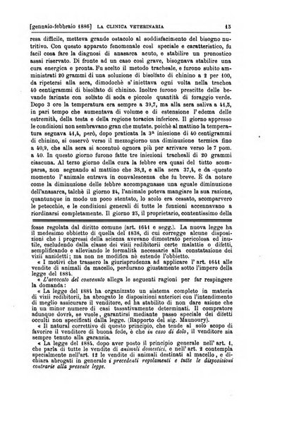 La clinica veterinaria rivista di medicina e chirurgia pratica degli animali domestici